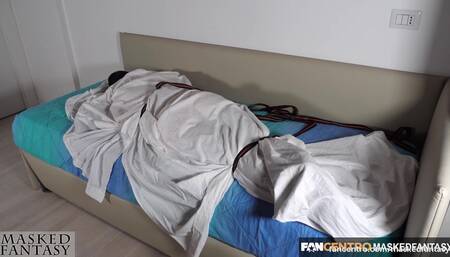 The cheating Woman Part 2/4 - tied up and double fucked with two dildo and a big load in her mouth