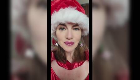 Naughty MILF Nikki: Big Tits Christmas JOI and Dildo Fun