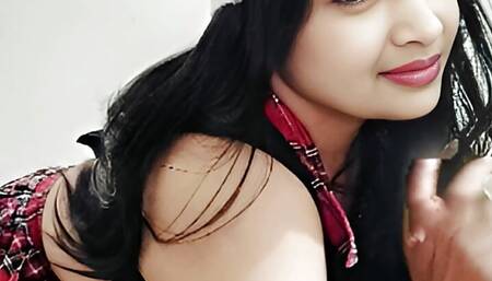 Beautiful Sexy Stepsister Give Xmas gift to Stepbrother in School Dress