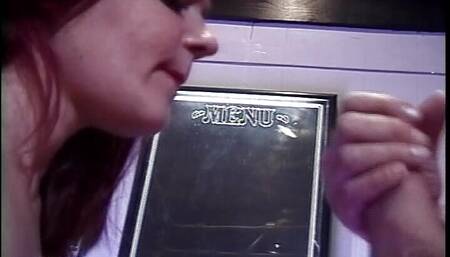 Redhead Midget squirts while older man licks and bangs her wet pussy