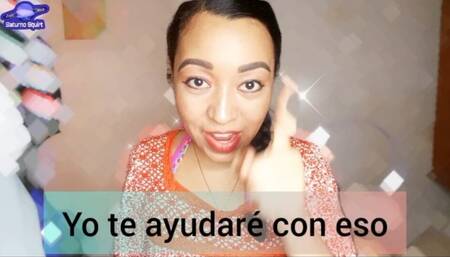 Spanish teacher, she becomes your sex teacher, she wants to masturbate her vagina hard, put her fingers fast