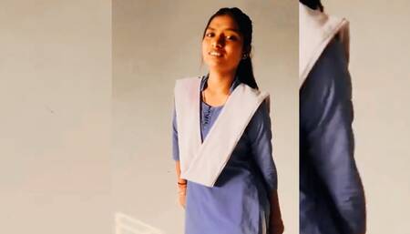 School uniform desi village girl porn video