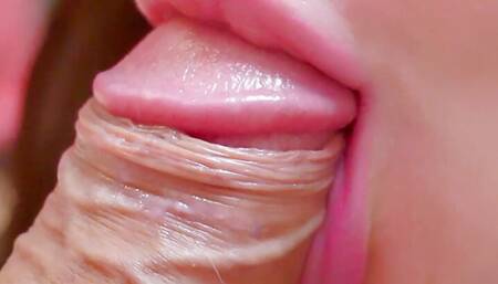 Gentle juicy blowjob oral creampie