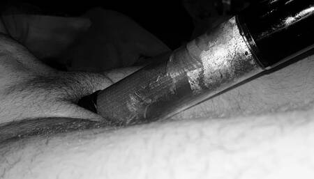Jerk off with pumped cock and prostate massage until minutes long cumshot orgasm