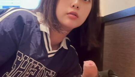 After all, it feels better to be poked by a warm than a toy ... I was stabbed from behind by my boyfriend at an internet caf&eacute; ...