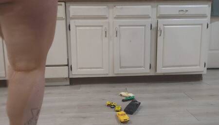Toy car trample