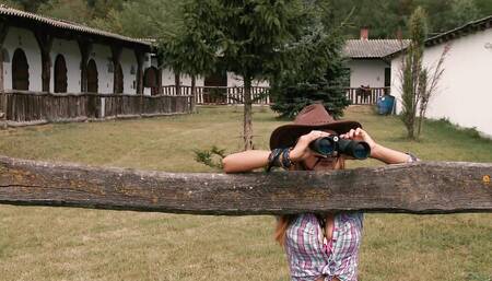 Farm Girl Takes A Dick Up The Butt
