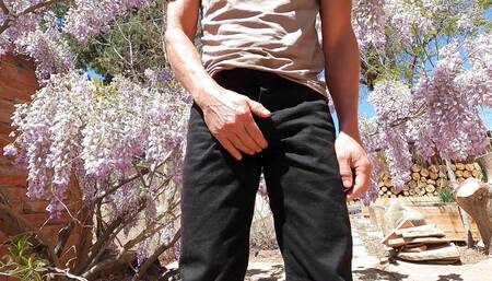 Pissing a Pair of New Black Jeans