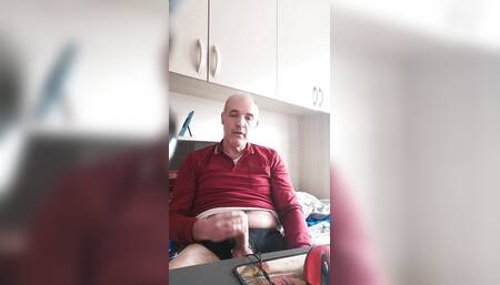A Trickle of Cum Comes Out of My Cock
