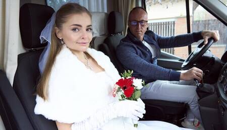 Cutie doll with round ass Fibi Euro gets impaled by massive dick