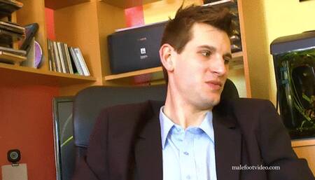 Hot barefoot guy Boman