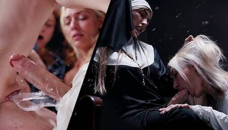 Amirah and Chloe's big tits scene