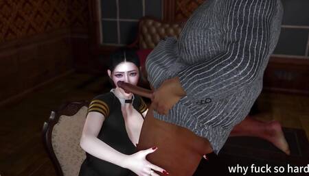 3D BBW Sexy Personal Assistant Got Fucked so Hard by Her Boss