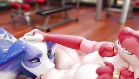 rekin3d deepthroat blowjob