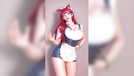 anime girl in sexy dance