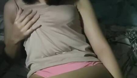Beautiful Girl Pink Panties Masturbation Pink Pussy