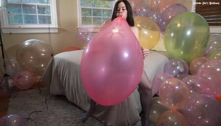 24" Balloon Tease & Unexpected Explosion