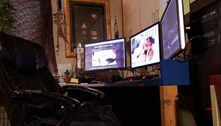 2nd Attempt at a Massage Video with My Roommate. She Blames the Lotion....