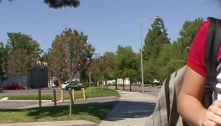 Tutor gives hot chearleederin horny fuck