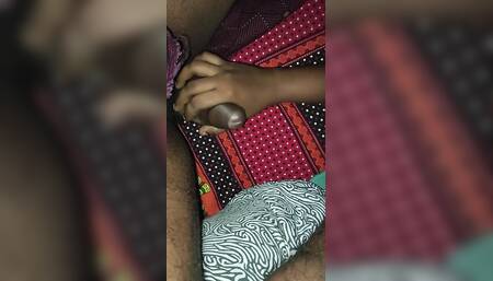 I Jerk off My Stepson's Cock Until He Explodes with Cum- Real Varsha