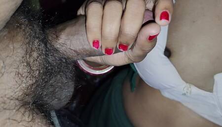 Hot Indian Wife Xshika Handjobe My Dick and Cum on Tits