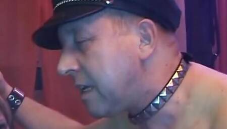 Tied German whore fucked in gangbang