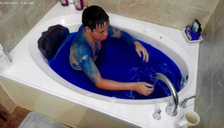 Ultimate Blue Slime Bath 4K HD Ultra TEMU Camera Edition