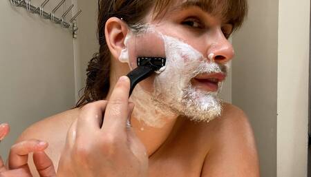 First Time Shaving My Facial Hair