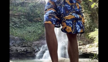 This boy likes to be sucked outdoors