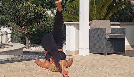 Selena's Yoga Stretching and Foot Worship