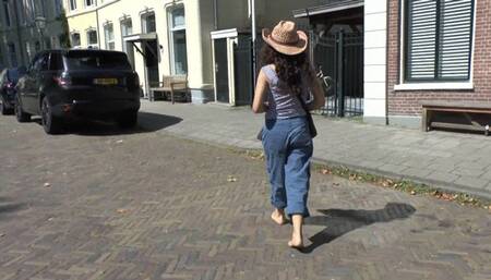 Lolly on a hot sunny day in park