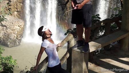 So Much Piss and Cum at the Waterfall