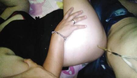 Fucking from the side without a shirt with my very sexy boyfriend