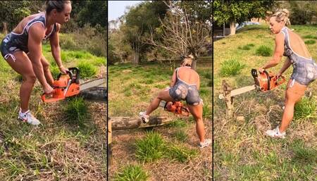 Chainsaw 07 (gasoline) - Revving