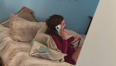 COUGHT HAVING PHONE SEX