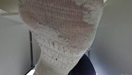 Unaware Giantess Working on Laptop in Socks Pt 10