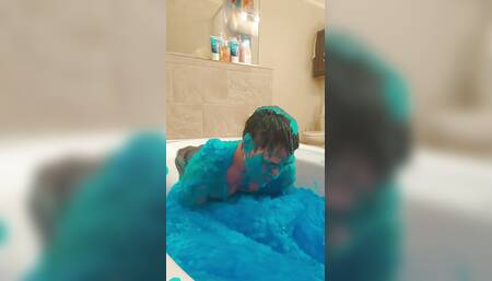 Ultra Blue Slime Bath Experience Solo Boy II