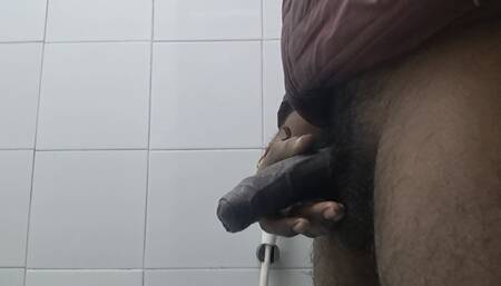In bathroom .