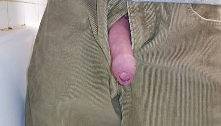 Close up Pissing Cumming and Pissing Again, Soaking Cords in Bathroom - Rockard Daddy