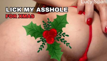 Lick My Asshole for Xmas Ass Domination Fetish