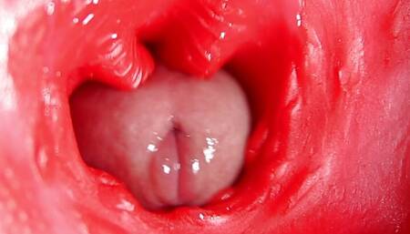 This beautiful pussy is pulsating and squeezing my cock! Camera inside the hole!