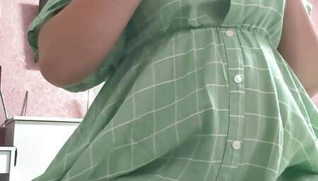 Trying Intense Sex in 38 Weeks Pregnant Pussy During Contractions Orgasm Finale