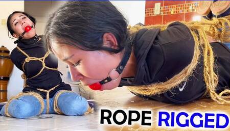 Rope Rigged and Heavily Restrained by Rough Rogues (FULL SESSION) (wmv)
