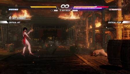 Dead or Alive Nude Game Play [part 07] Nude Nyotengu Vs Nude La Mariposa