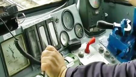 Mel Sucking in Train