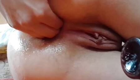 Fucking my holes with my hand and toys