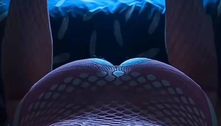 Wrecking Myself with My Fist Dildo in My Pink Suit Filmed From Behind