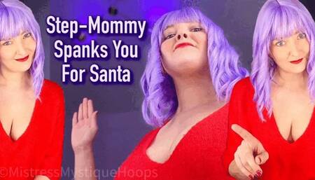 Step-Mommy Spanks You For Santa - Naughty boy needs a spanking to make it onto the nice list - Femdom POV, Female Domination, MILF, Humiliation with Mistress Mystique Hoops - WMV