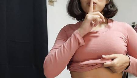 Cute teen Latina giving a blowjob