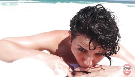 Girlfriend Sucking My Dick on a Deserted Beach